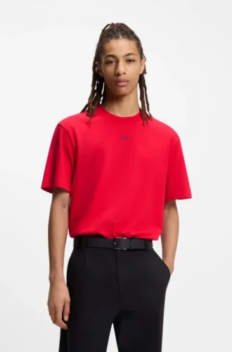 T-Shirt aus Baumwolljersey in Relaxed-Fit mit Logo-Print