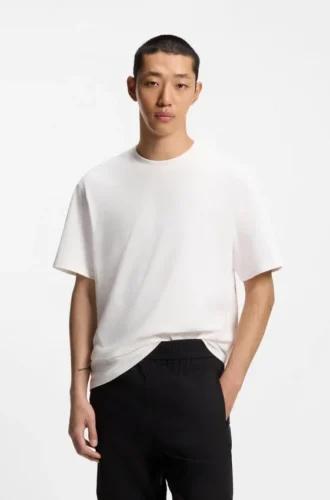T-Shirt aus Baumwolljersey in Relaxed-Fit mit Logo-Print