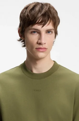 T-Shirt aus Baumwolljersey in Relaxed-Fit mit Logo-Print