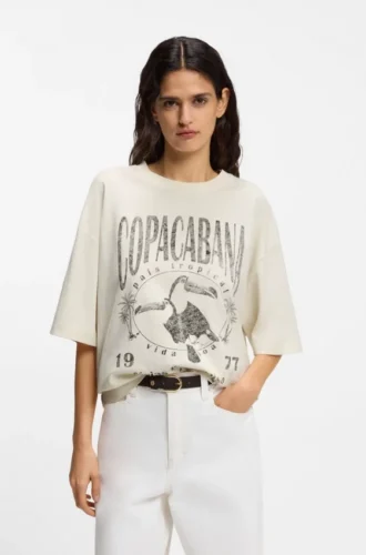 T-Shirt aus Baumwolljersey mit aufgedrucktem Motiv