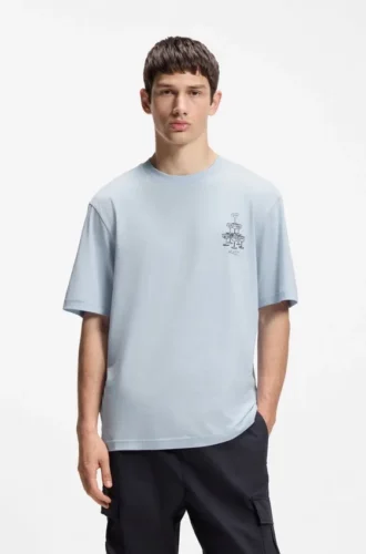 T-Shirt aus Baumwolljersey mit aufgedrucktem Motiv