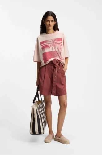 T-Shirt aus Baumwolljersey mit aufgedrucktem Motiv