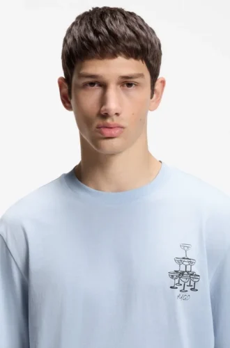 T-Shirt aus Baumwolljersey mit aufgedrucktem Motiv