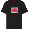 T-Shirt aus Baumwolljersey mit Biker-inspiriertem Print
