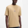T-Shirt aus Baumwolljersey mit blauem Logo-Patch
