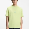 T-Shirt aus Baumwolljersey mit blauem Logo-Patch