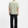 T-Shirt aus Baumwolljersey mit blauem Logo-Patch