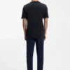 T-Shirt aus Baumwolljersey mit charakteristischen gestreiften Ärmelbündchen T-Shirt aus Baumwolljersey mit charakteristischen gestreiften Ärmelbündchen