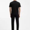 T-Shirt aus Baumwolljersey mit charakteristischen gestreiften Ärmelbündchen T-Shirt aus Baumwolljersey mit charakteristischen gestreiften Ärmelbündchen