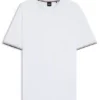 T-Shirt aus Baumwolljersey mit charakteristischen gestreiften Ärmelbündchen T-Shirt aus Baumwolljersey mit charakteristischen gestreiften Ärmelbündchen
