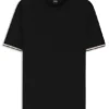 T-Shirt aus Baumwolljersey mit charakteristischen gestreiften Ärmelbündchen T-Shirt aus Baumwolljersey mit charakteristischen gestreiften Ärmelbündchen