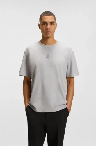 T-Shirt aus Baumwolljersey mit Double-B-Monogramm