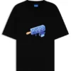T-Shirt aus Baumwolljersey mit Eis am Stiel-Motiv T-Shirt aus Baumwolljersey mit Eis am Stiel-Motiv