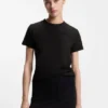 T-Shirt aus Baumwolljersey mit gesticktem Logo