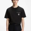T-Shirt aus Baumwolljersey mit gesticktem Logo T-Shirt aus Baumwolljersey mit gesticktem Logo