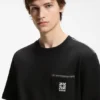 T-Shirt aus Baumwolljersey mit gesticktem Logo T-Shirt aus Baumwolljersey mit gesticktem Logo