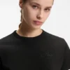 T-Shirt aus Baumwolljersey mit gesticktem Logo