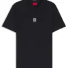 T-Shirt aus Baumwolljersey mit gesticktem Logo T-Shirt aus Baumwolljersey mit gesticktem Logo