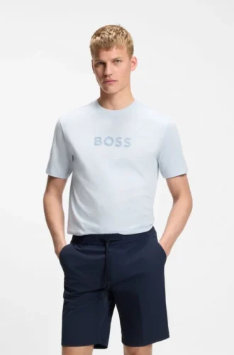 T-Shirt aus Baumwolljersey mit golfinspiriertem Logo