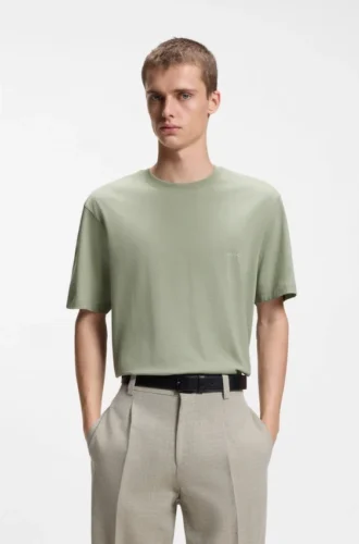 T-Shirt aus Baumwolljersey mit Grafik auf der Rückseite