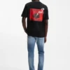 T-Shirt aus Baumwolljersey mit Grafik auf der Rückseite T-Shirt aus Baumwolljersey mit Grafik auf der Rückseite