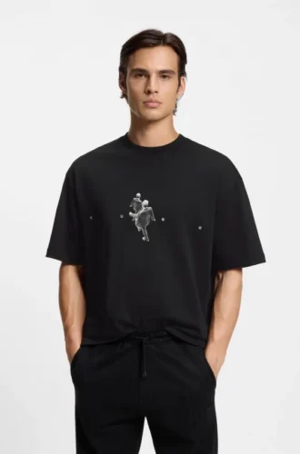 T-Shirt aus Baumwolljersey mit grafischem Print