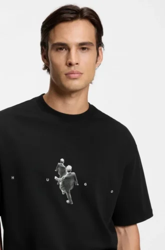 T-Shirt aus Baumwolljersey mit grafischem Print