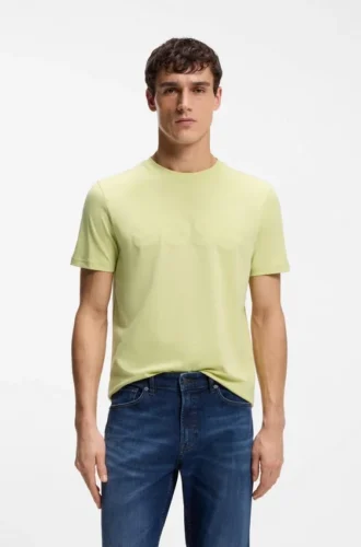 T-Shirt aus Baumwolljersey mit großem Logo-Print