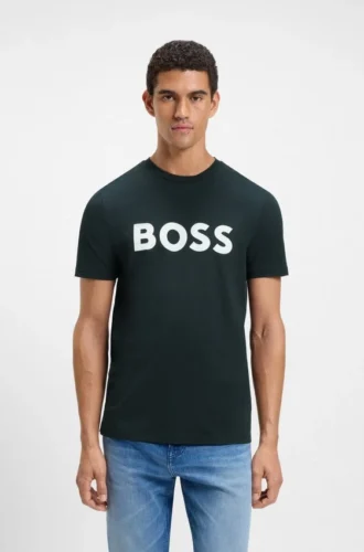 T-Shirt aus Baumwolljersey mit großem Logo-Print