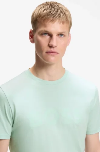 T-Shirt aus Baumwolljersey mit großem Logo-Print