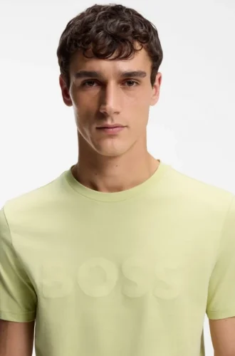 T-Shirt aus Baumwolljersey mit großem Logo-Print