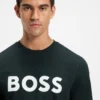 T-Shirt aus Baumwolljersey mit großem Logo-Print