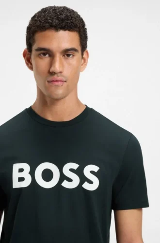 T-Shirt aus Baumwolljersey mit großem Logo-Print