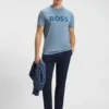 T-Shirt aus Baumwolljersey mit großem Logo-Print