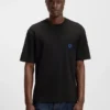 T-Shirt aus Baumwolljersey mit Happy HUGO-Logo