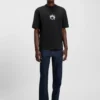 T-Shirt aus Baumwolljersey mit Happy HUGO-Motiv T-Shirt aus Baumwolljersey mit Happy HUGO-Motiv