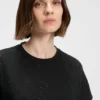 T-Shirt aus Baumwolljersey mit Kristallverzierung