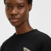 T-Shirt aus Baumwolljersey mit Kristallverzierung