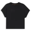 T-Shirt aus Baumwolljersey mit Kristallverzierung