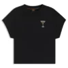 T-Shirt aus Baumwolljersey mit Kristallverzierung