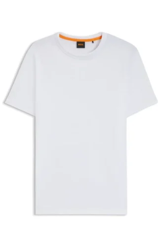 T-Shirt aus Baumwolljersey mit Logo-Detail