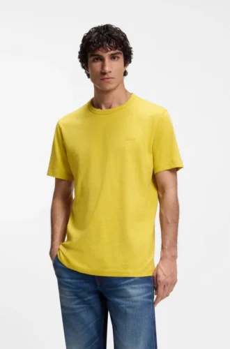 T-Shirt aus Baumwolljersey mit Logo-Detail
