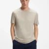 T-Shirt aus Baumwolljersey mit Logo-Detail