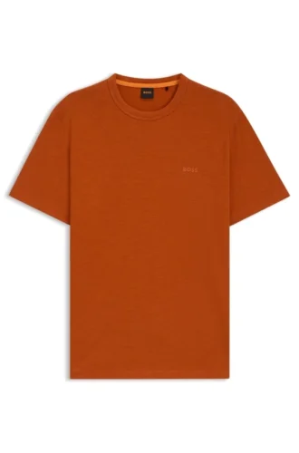 T-Shirt aus Baumwolljersey mit Logo-Detail