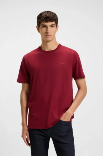 T-Shirt aus Baumwolljersey mit Logo-Detail