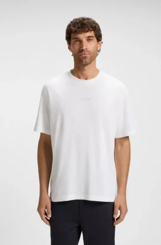 T-Shirt aus Baumwolljersey mit Logo-Detail