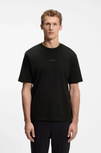 T-Shirt aus Baumwolljersey mit Logo-Detail