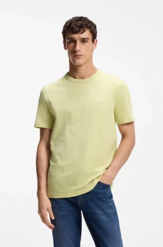 T-Shirt aus Baumwolljersey mit Logo-Detail