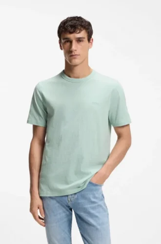 T-Shirt aus Baumwolljersey mit Logo-Detail