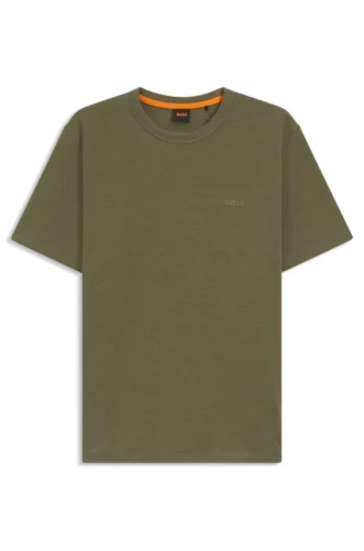 T-Shirt aus Baumwolljersey mit Logo-Detail